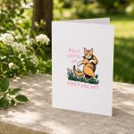 Welp Gotta Go For Vintage Greeting Card