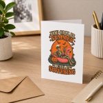 You Call It Summer I Call It Suffering Coffin Skeleton Greeting Card