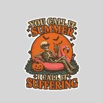 You Call It Summer I Call It Suffering Coffin Skeleton Sticker